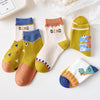 Buy 1 Get 1,  5 Pair Set Children Kids Baby Fashion Boys Dinosaur Breathable Socks