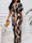 Women Fashion Printed Wide-Leg Jumpsuit