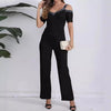 Women Fashion Off-Shoulder Wide-Leg Jumpsuit