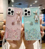 Buy 1 Get 1 Creative Rabbit Decoration Sequin Silicone Phone Case