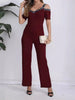 Women Fashion Off-Shoulder Wide-Leg Jumpsuit