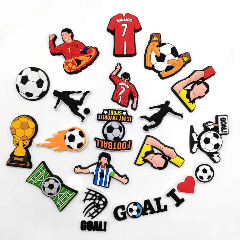 10 pcs Unisex Detachable Sneakers Soccer Sports Collection Shoe Decorations