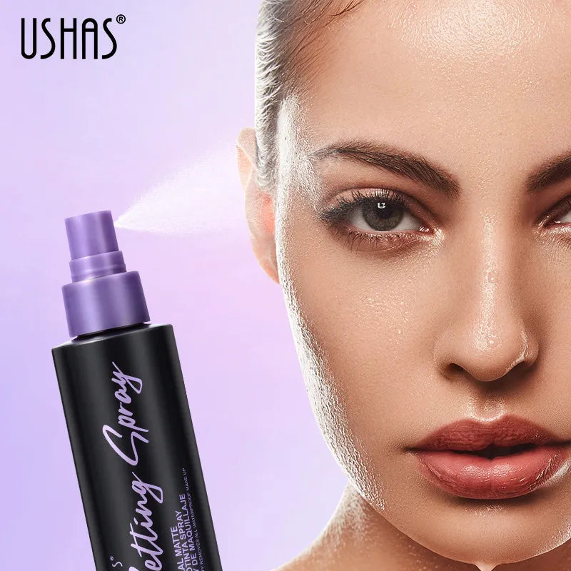 6 pcs USHAS Women Long-Lasting Moisturizing Oil Control Anti-Makeup Spray