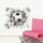 Living Room Background Wall Sticker Bedroom Football Broken Wall Wall Sticker (2 Stickers)