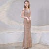 Women Sexy Golden Sequins Fringed Party Dress