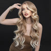 Women Fashion Gradient Large Wave Long Curly Wig