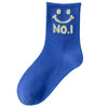 Buy 1 set Get 1, 5 Pair Set Children Kids Baby Fashion Girls Boys Smiling Face Breathable Socks