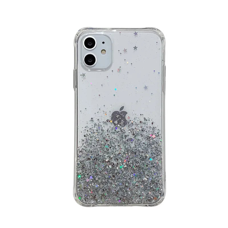 Buy 1 Get 1 Creative Rabbit Decoration Sequin Silicone Phone Case