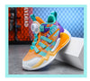 Kids Boys Fashion Casual Mesh Breathable Color block Letter Swivel Button High Top Sneakers