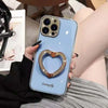 Women Fashion Simple Love Bracket Phone Case