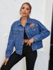 Women Fashion Casual Loose Denim Jacket