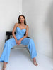 Summer Women Fashion Sexy Sling High Waist Solid Color Jumpsuits