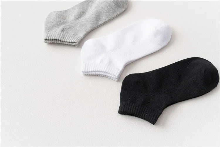 Kids Boys Mesh Thin White Socks