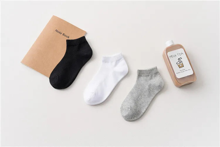 Kids Boys Mesh Thin White Socks