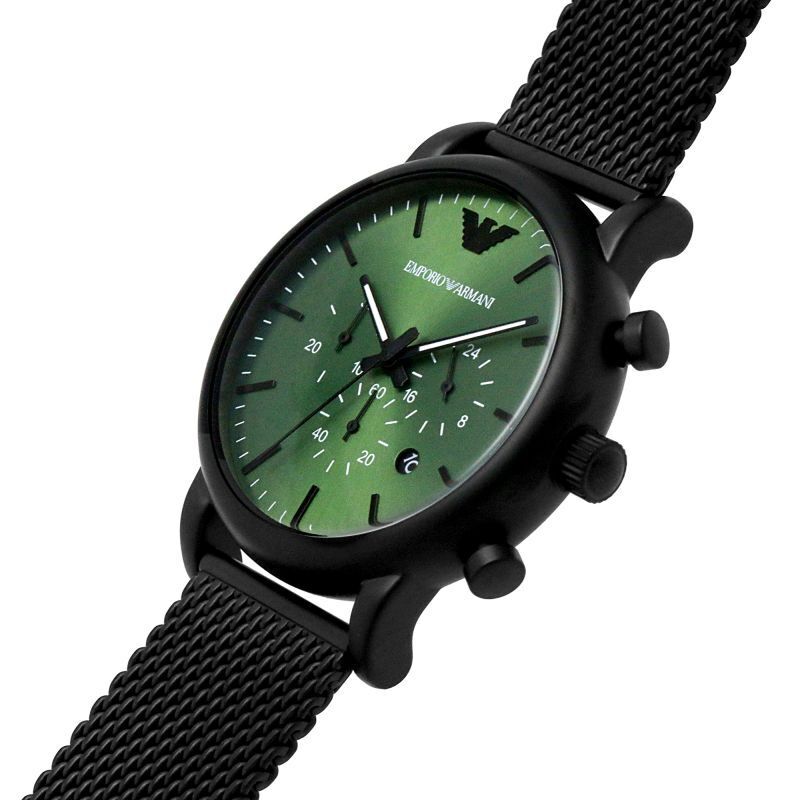 Emporio Armani Luigi Chronograph Green Dial Quartz AR11470 Men's Watch