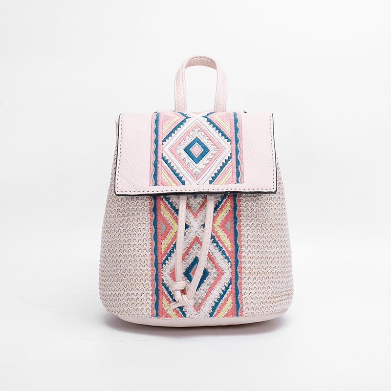 Women's Woven Diamond Shoulder Bag