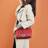 Lingge Chain Bag Small Fragrant Wind Shoulder Bag Ladies Messenger Bag Classic Retro Small Square Bag