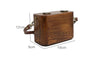 Niche Retro Literary Wooden Double Buckle Women's Messenger Bag