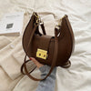 Crescent Gold Edge Lock Single Shoulder Bag