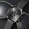 Fashion Mesh Strap Men's Calendar Watch Luminous Quartz