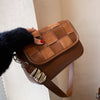 Fashion Autumn And Winter Matte Woven Messenger Texture Small Square Bag
