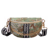 Broadband Crossbody Bag Simple Chain Fanny Pack