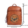 Large-capacity Leather Shoulder Bag Leather Hand-carved Semi-hand Carved