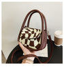 Spring Trend Retro Color Blocking Texture Bag