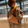 Ladies Retro Personality Casual Contrast Color Shoulder Bag