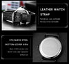 Men's Watch Waterproof Belt Quartz Watch Large Dial