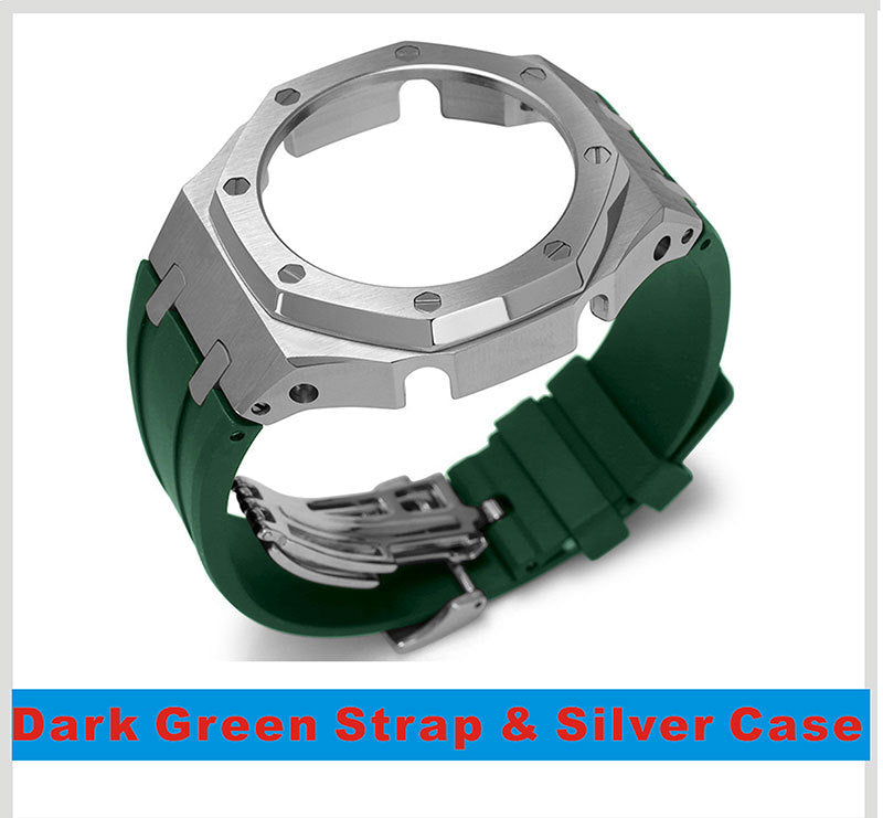 Tape Strap Metal Case Watch Accessories