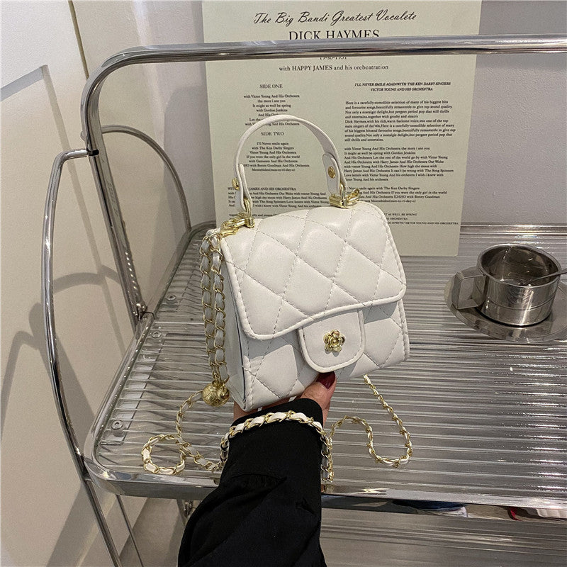 Portable Small Square Bag Chain One Shoulder Crossbody Satchel Lipstick