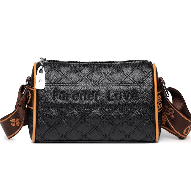 Fashion Contrast Color Shoulder Bag Foreign Style Cross Body Small Square