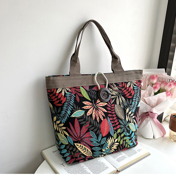 Ethnic Style Large Bag Fashion Simple Large Capacity Tote