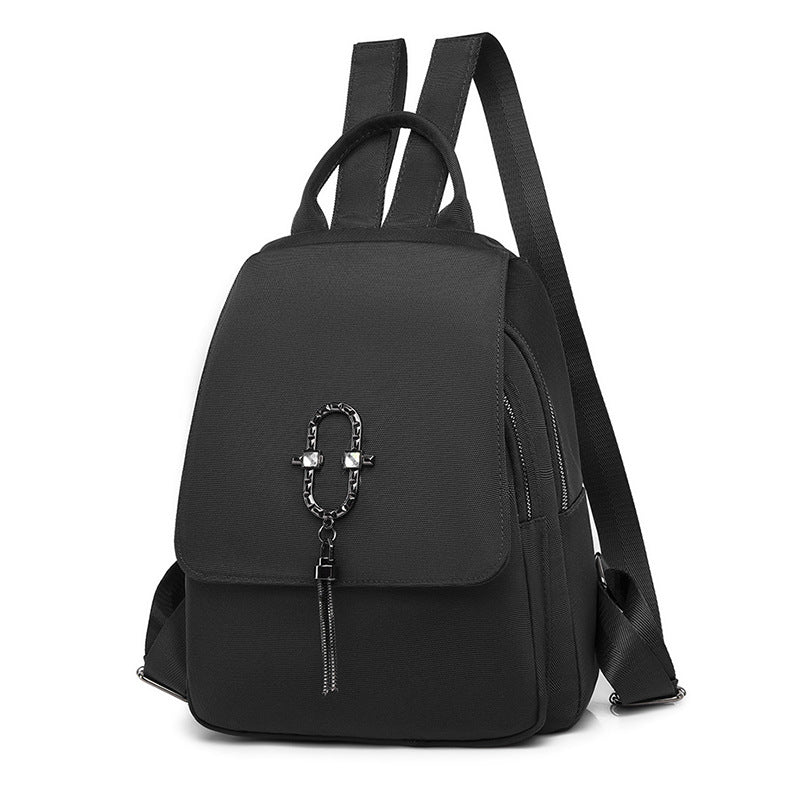 Fashion Solid Color Large Capacity Water Repellent Backpack