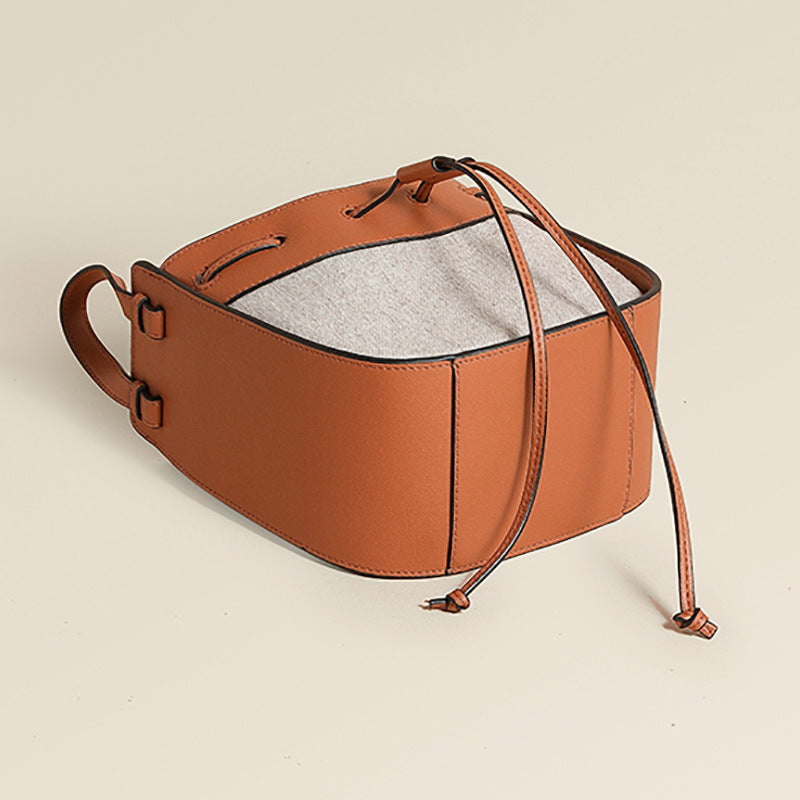 Drawstring Bucket Bag Shoulder Portable Messenger Fashion Women