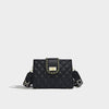 Solid Color Diamond Chain Shoulder Bag