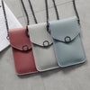 Women's new transparent touch screen retro trend mobile phone bag