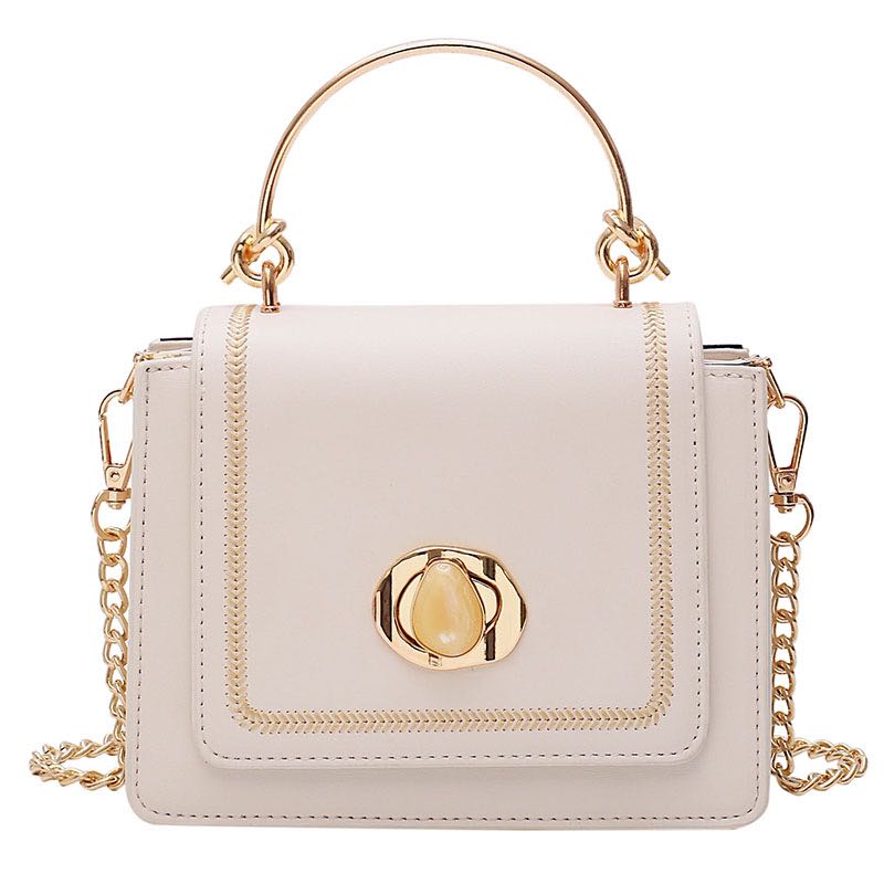 Chain texture shoulder messenger bag