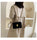 Velvet chain shoulder small fashion square bag