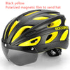 ROCKBROS Bicycle Helmet Men EPS Integrally-molded Breathable Cycling Helmet Men Women Goggles Lens Aero MTB Road Bike Helmet