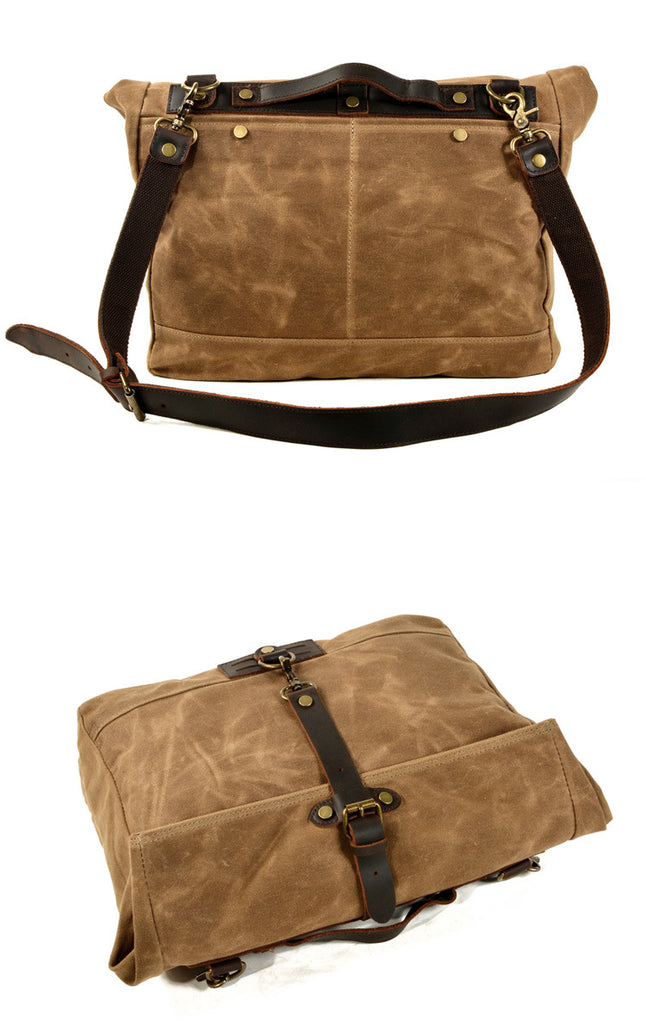 Men's canvas shoulder bag