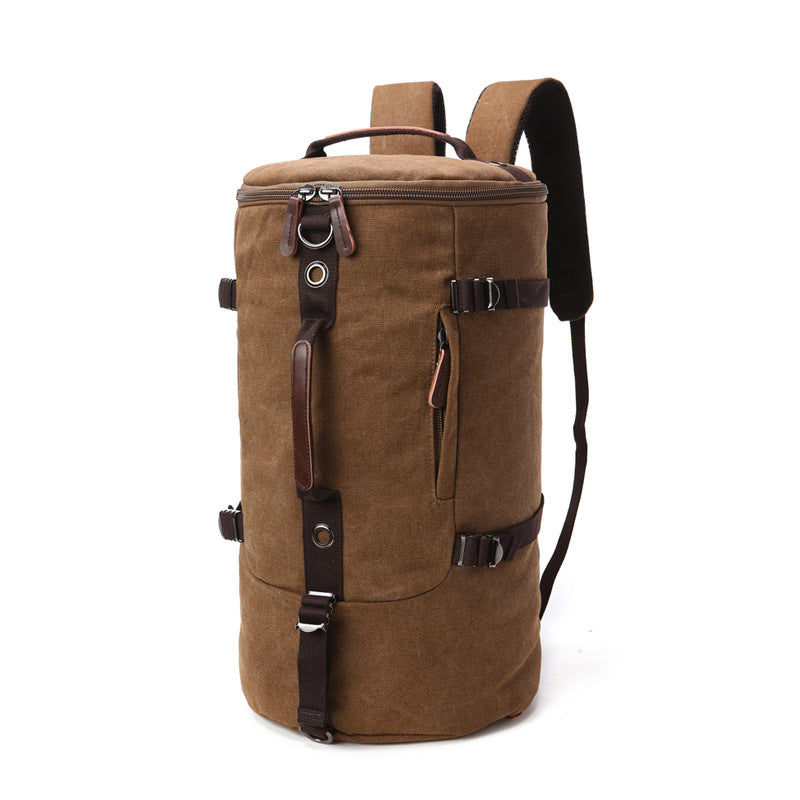 Large capacity canvas drum bag