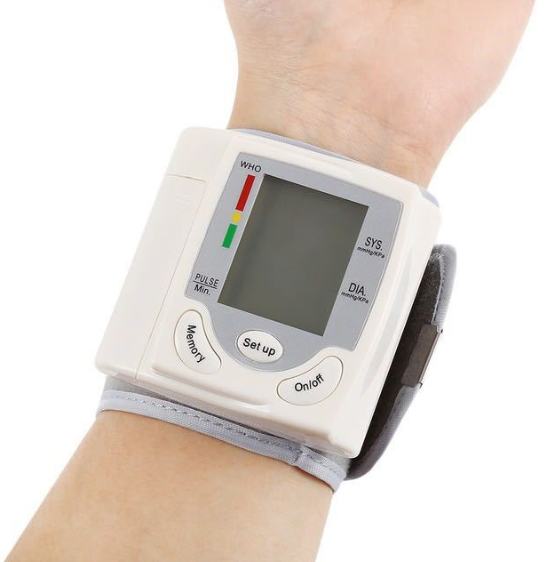 Wristband cuff sphygmomanometer