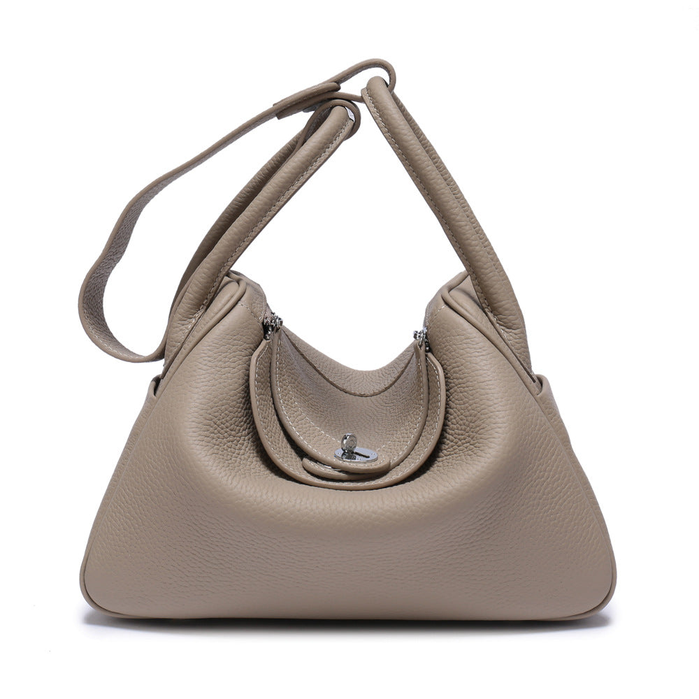 Cow leather lychee platinum bag doctor bag medicine bag