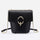 Women's leather messenger chain bucket bag