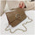 Fashion lock chain small square bag