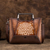 Female Baotou Top Layer Cowhide High-End Retro Craft Portable Diagonal Bag