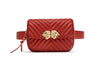 One-shoulder small square bag stitched crossbody bag