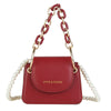 New One Shoulder Fashion Pearl Chain Small Square Bag